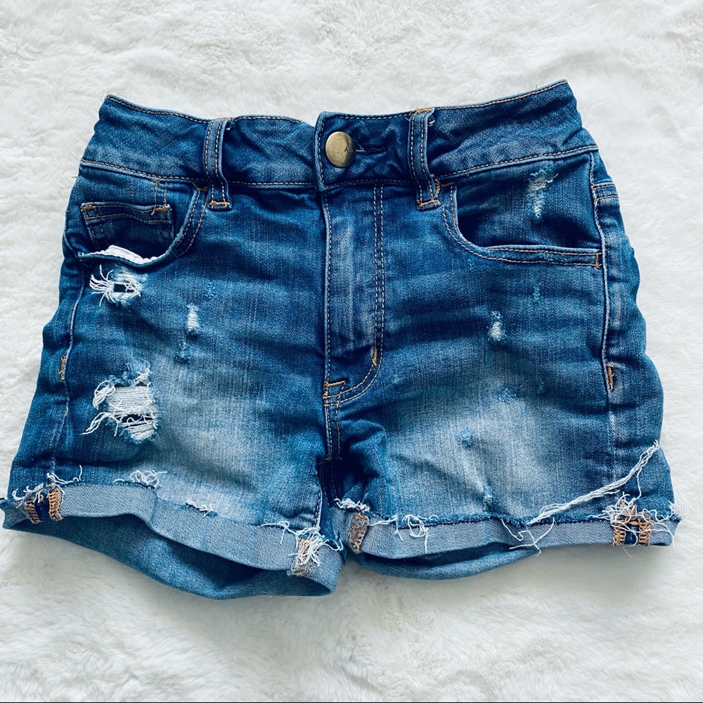 American Eagle High Rise Shortie Shorts